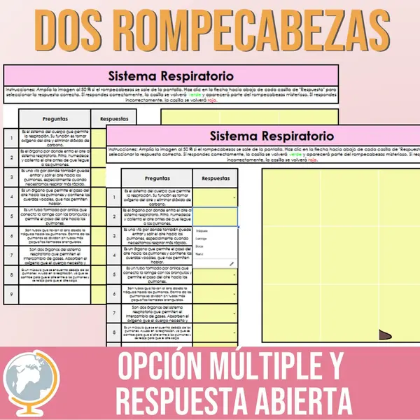 Sistema respiratorio rompecabezas misterioso