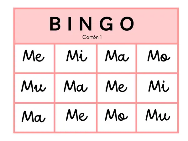 Bingo letra M