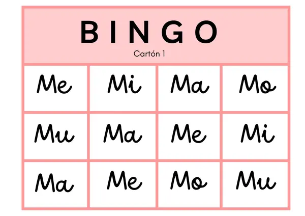 Bingo letra M