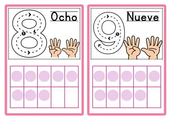 Tarjeta de números hasta el 20
