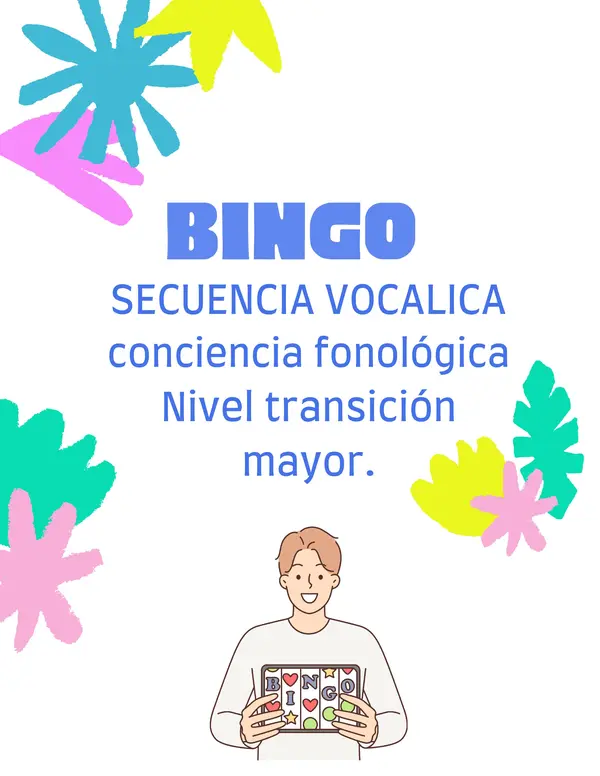 BINGO SECUENCIA VOCALICA - CONCIENCIA FONOLOGICA