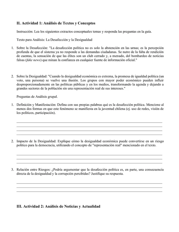 Clase N°5 Unidad 1 Ed Ciudadana 3° Medio Riesgos para la democracia.