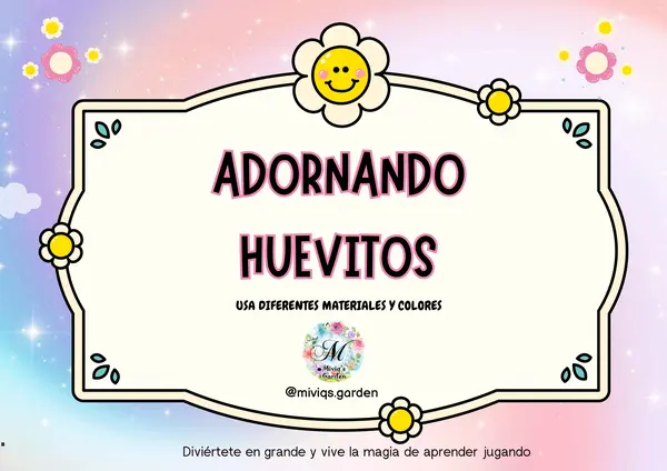 Adornando Huevos de Pascua (Motricidad Fina)