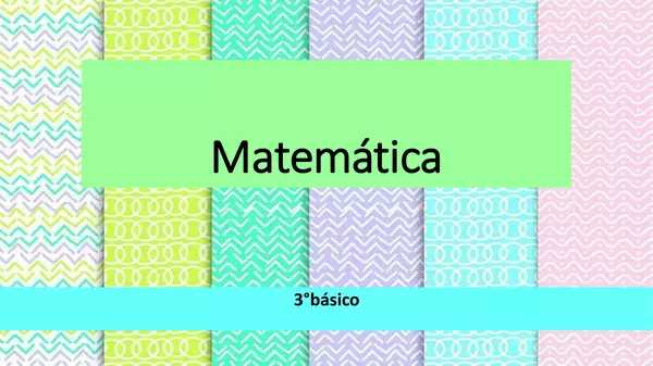 Matemática 3°básico- patrones clase 3