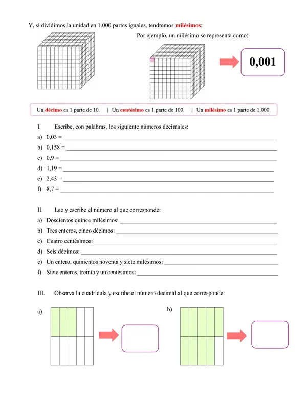 Guía De Números Decimales
