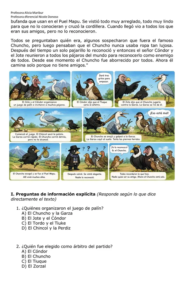 Guía 1  4° básico - Lengua y cultura de los pueblos originarios Mapudungün