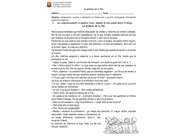 La primera fila