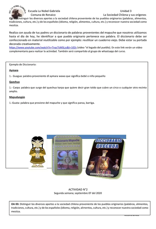Cuadernillo Historia 2°básico