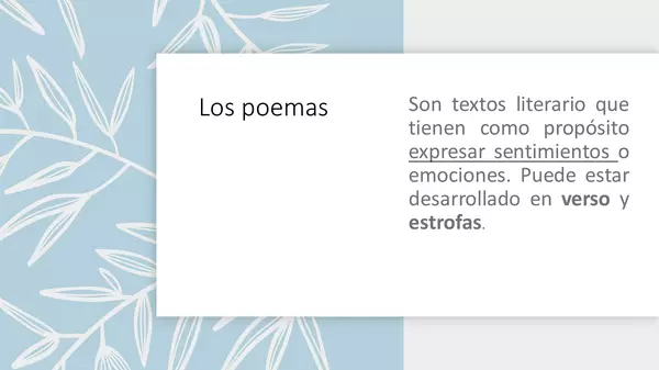 PowerPoint "Los poemas"