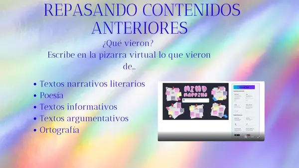 Clase de bienvenida Lenguaje 7°