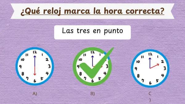 LA HORA EXACTA Y LA HORA Y MEDIA