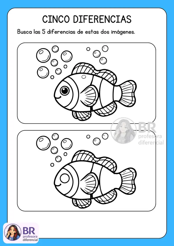 Encuentra las Diferencias – Cuadernillo por Niveles (5 a 10 años)