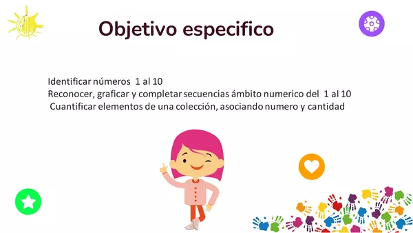 Clase numeros 1 al 10 con guías 