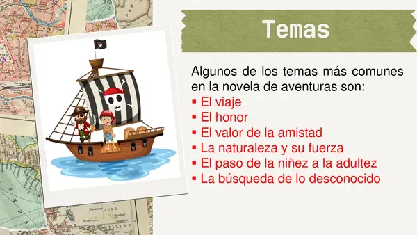 PPT - La novela de aventuras