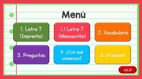 Consonante T | PowerPoint Interactivo