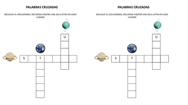 Crucigrama planetario