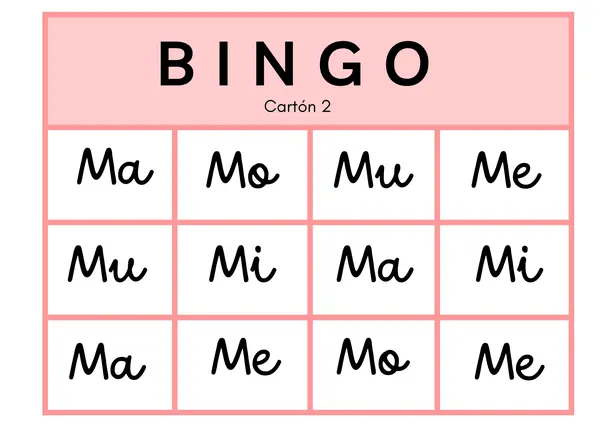 Bingo letra M