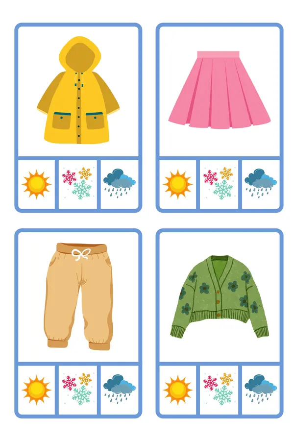 Ropa y estaciones del año