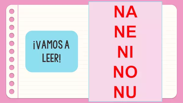 Letra N: na-ne-ni-no-nu