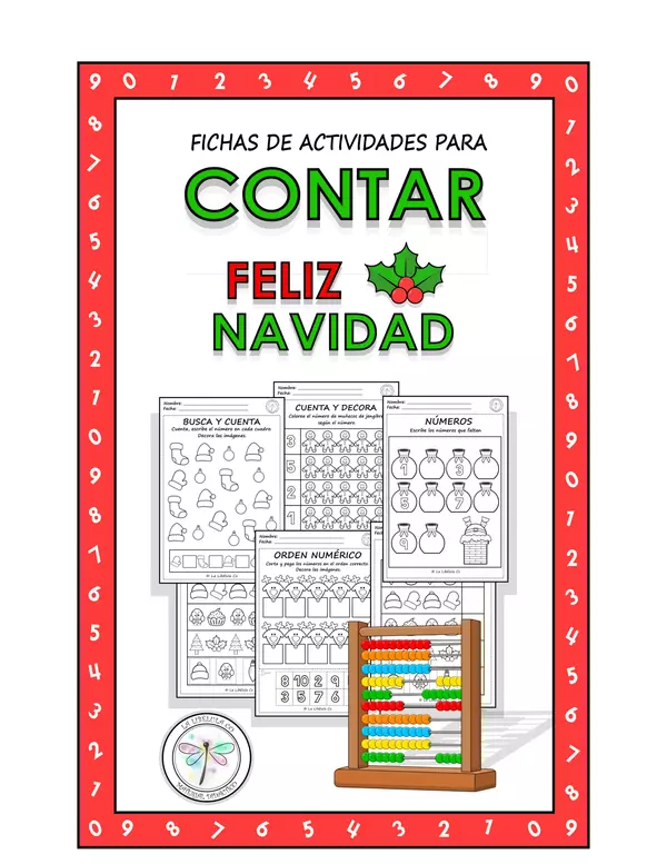 Fichas de actividades para Contar Feliz Navidad