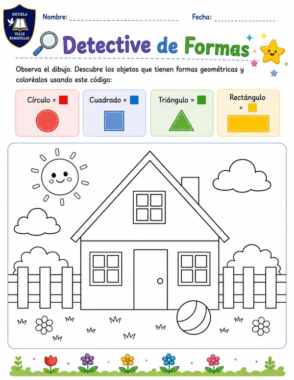 Detective de formas: Figuras geométricas 1° Básico