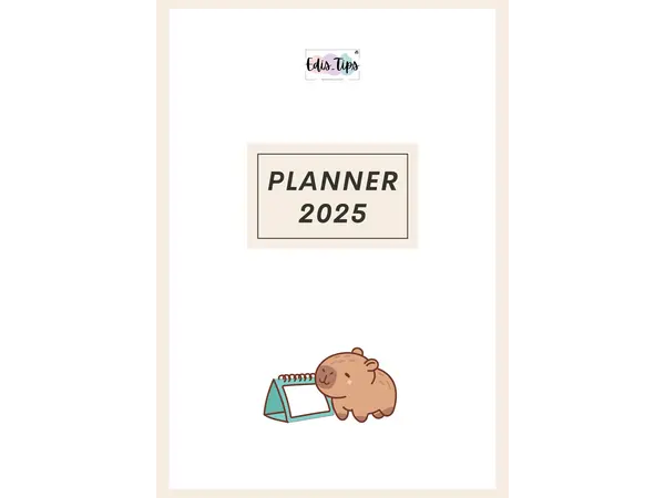 PLANNER SEMANAL CAPIBARA 2025