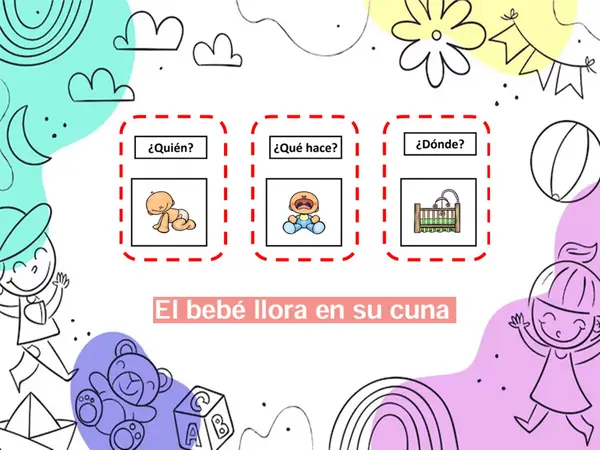 estructuracion de oración con preguntas de comprension verbal 