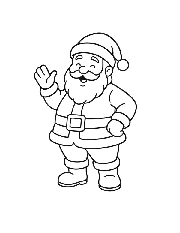 30 Dibujos navideños para colorear