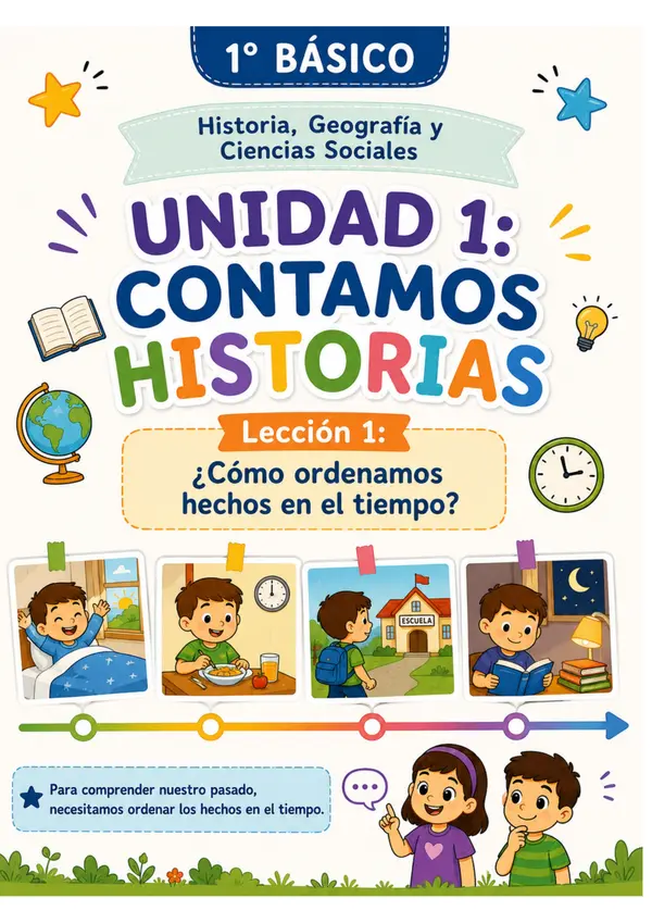 Unidad 1 Contamos historia, 1° básico Historia, Geografía y Ciencias Sociales.