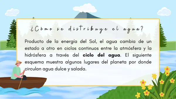 ¿Cómo se distribuye el agua?