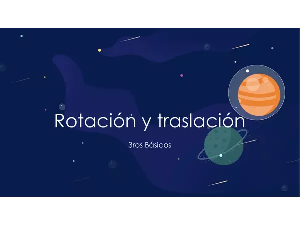 Sistema solar, rotación y traslación