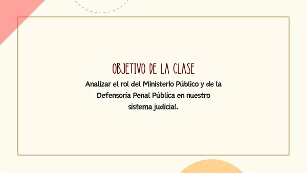 El Ministerio Público y la Defensoría Penal Pública | Educación Ciudadana 3°