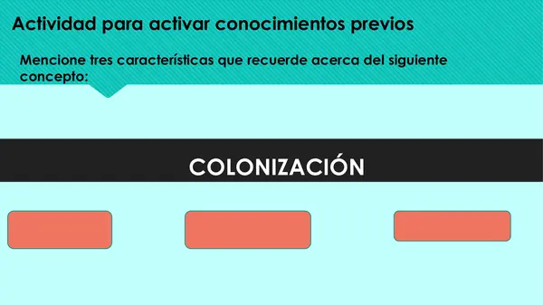 proceso de colonización 