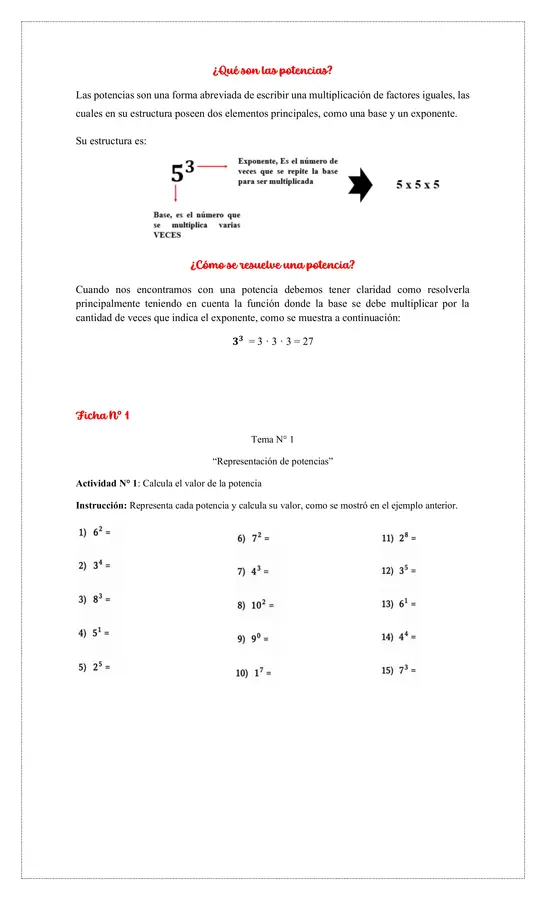 OA 3.- Potencias
