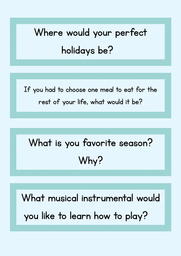 Icebreaker questions 