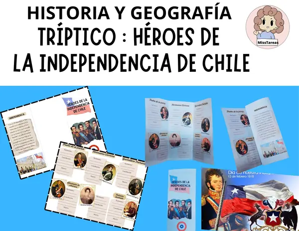 Tríptico: Héroes de la Independencia de Chile - Investigación y Registro