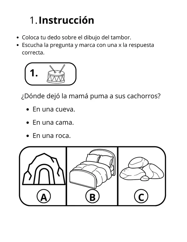 Diagnóstico de Comprensión Lectora con Imágenes | Nivel Inicial – No Lectores / NEE