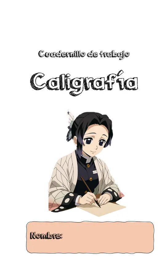Cuadernillo de caligrafía (reforzamiento) 