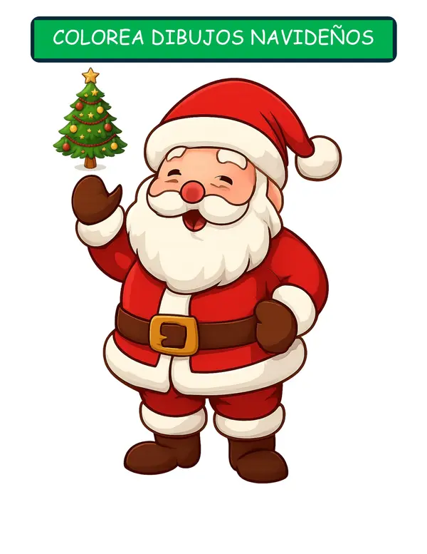 30 Dibujos navideños para colorear