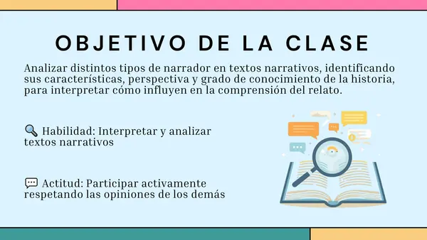 TIPOS DE NARRADORES Y ESTRATEGIAS PARA IDENTIFICARLOS 