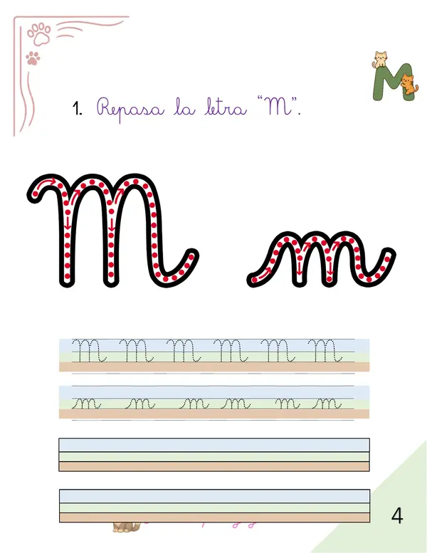 CUADERNILLO LETRAS "M, P, L, S, D, N, F, Y T"