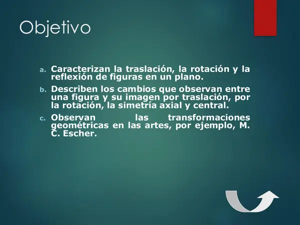 PPT TRANSFORMACIONES ISOMETRICAS, MATEMATICAS, PRIMERO MEDIO