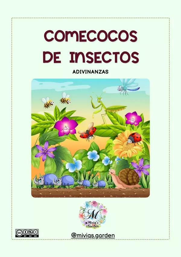 Comecocos: Adivinanzas de Insectos (Cootiecatcher)