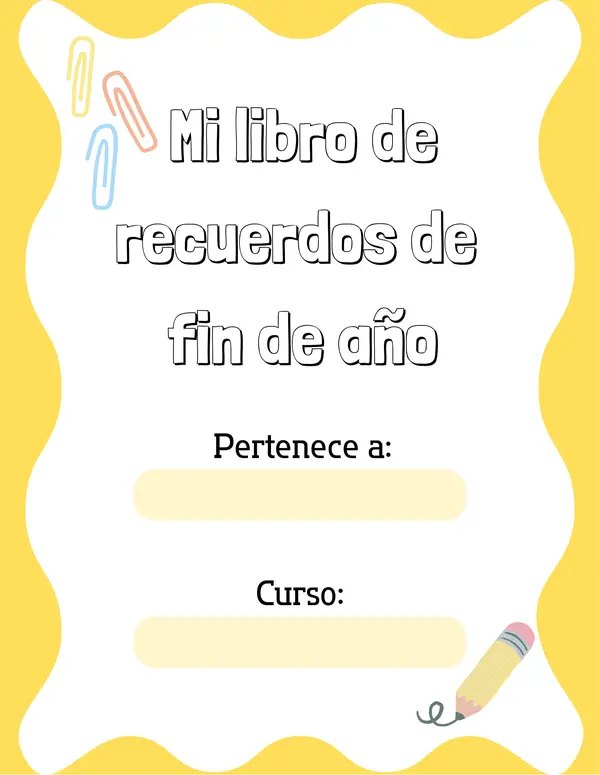 Mi libro de recuerdos de fin de año