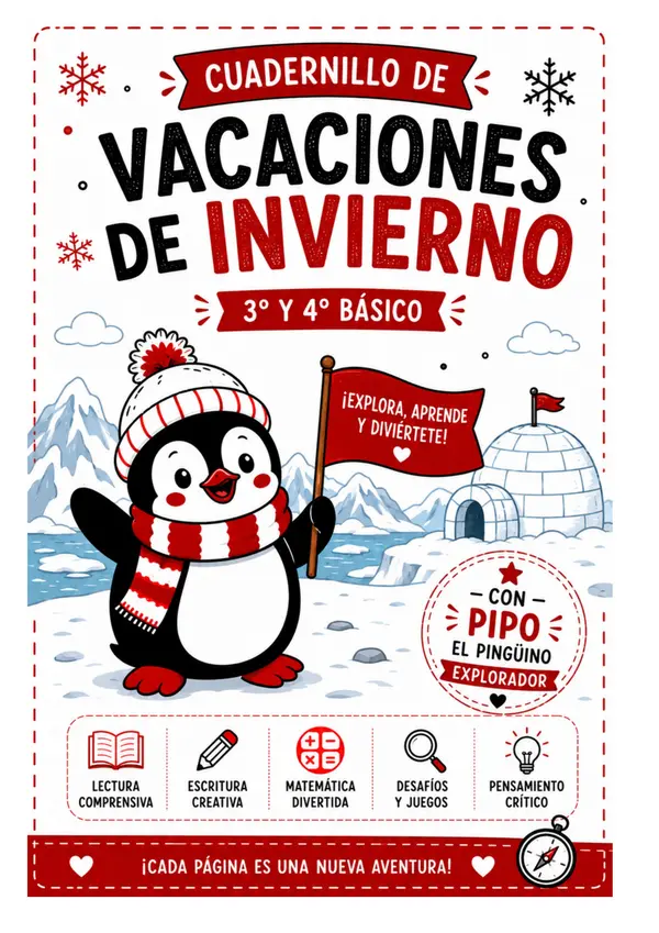 Cuadernillo de Vacaciones de Invierno. matemáticas 3° y 4° Básico