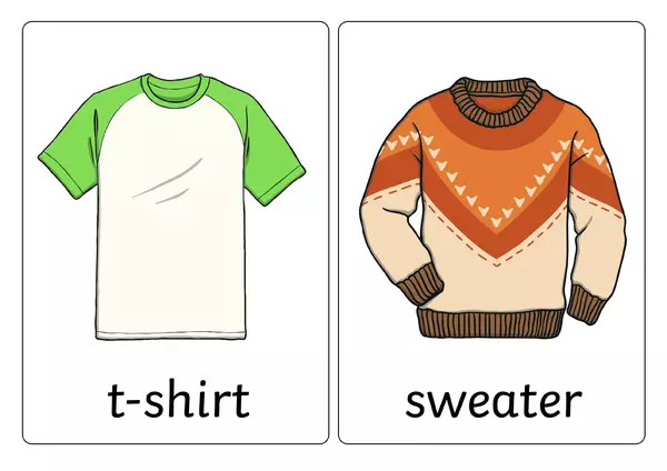 Flashcards: "Clothes".