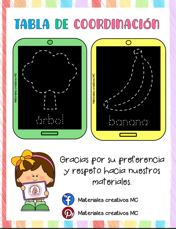 TABLAS DE COORDINACIÓN MOTORA FINA