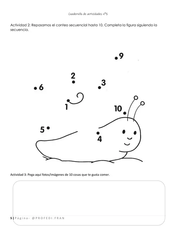 Cuadernillo de actividades KINDER | n°5 