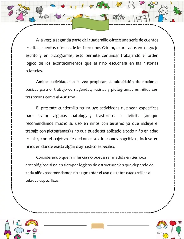 Cuadernillo de estimulación cognitiva niños desde 6 a 12 años