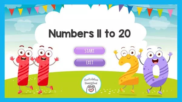 Numbers 11 to 20 PPT | Números 11 al 20 en Inglés